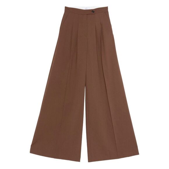 Le Sully Studio Brown Trousers - Palazzo Pants Women